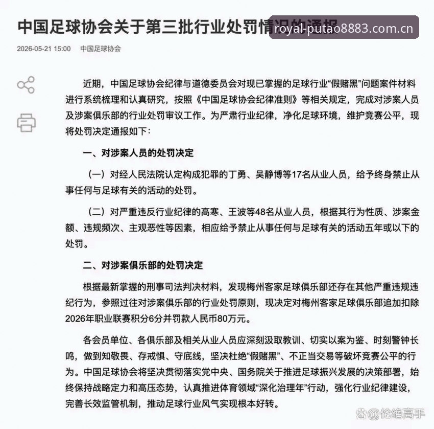 足协第三批禁足名单深度解析：65人受罚背后的行业整顿信号